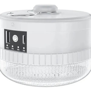 Luminária Para Barraca Lampada Led 80w Grande Bateria Epilha Branca 127/220v